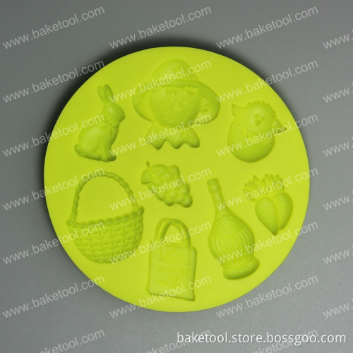 Helloween Gift Silicone Fondant Mold For Cake Decorating